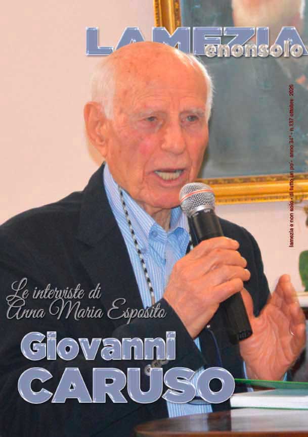 Copertina della rivista Lamezia e non solo, numero 137, ottobre 2026, con Giovanni Caruso.