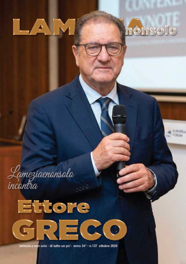 Copertina della rivista Lamezia e non solo, numero 137, ottobre 2026, con Ettore Greco.