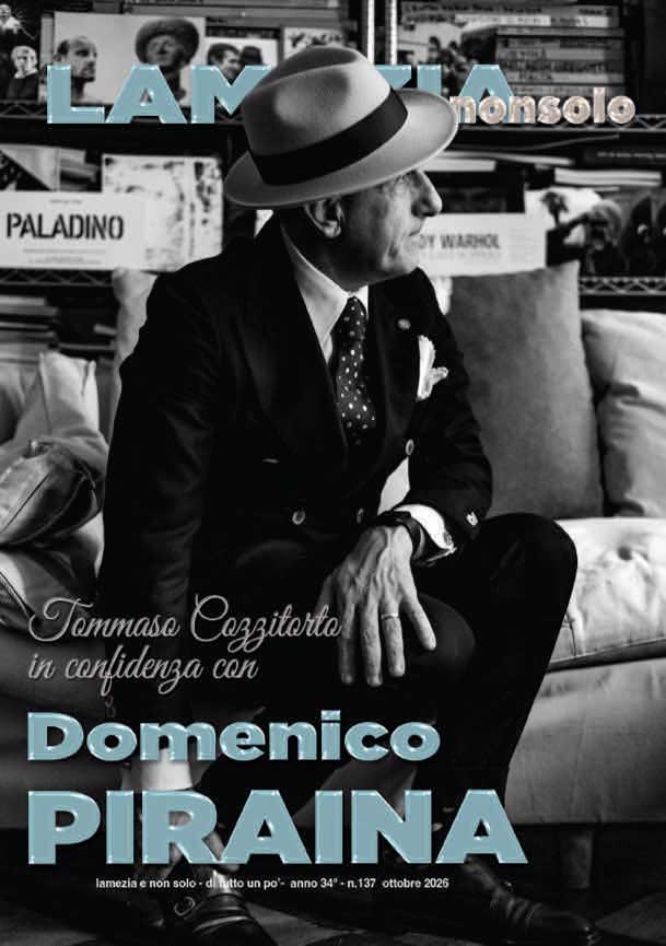 Copertina della rivista Lamezia e non solo, numero 137, ottobre 2026, con Domenico Piraina.